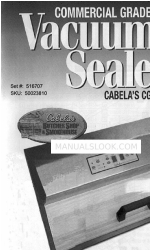 Cabela's Vacuum sealer CG-15 取扱説明書