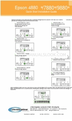 Epson 7880 - Stylus Pro Color Inkjet Printer Quick Start Installation Manual