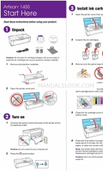 Epson Artisan 1430 Mulai di sini