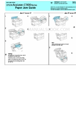 Epson C1100 - AcuLaser Color Laser Printer 용지 걸림 매뉴얼