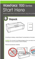 Epson C11CA58201 - WorkForce 1100 Color Inkjet Printer Manual Iniciar aqui