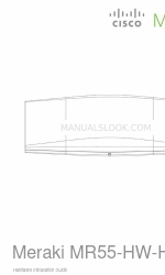 Cisco Meraki MR55-HW Manual de instalação do hardware