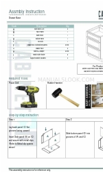 CABINETCO Beech Espresso Series Instrucciones de montaje