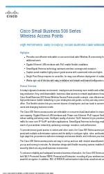 Cisco Small Business WAP551 Datasheet