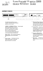 3Com 3C16980A SuperStack3300 Panduan Referensi Cepat