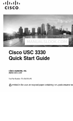 Cisco USC 3330 Quick Start Manual