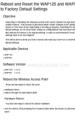 Cisco WAP125 매뉴얼