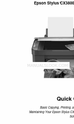 Epson CX3810 - Stylus Color Inkjet Quick Manual