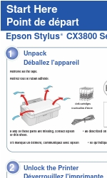 Epson CX3810 - Stylus Color Inkjet Start Here Manual