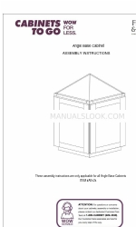 CABINETS TO GO Findley & Myers AB124 Instructions de montage