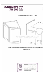 CABINETS TO GO Findley & Myers AB124 Manuel d'instructions de montage