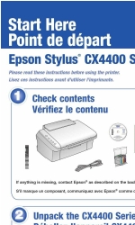 Epson CX4400 - Stylus Color Inkjet Начните здесь Руководство