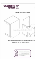 CABINETS TO GO Findley & Myers BC09 Manual Petunjuk Perakitan