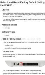 Cisco WAP351 Factory Reset