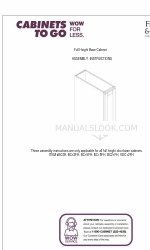 CABINETS TO GO Findley & Myers BC12FH Instructions de montage