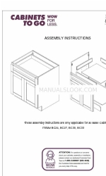 CABINETS TO GO Findley & Myers BC30 Manuel d'instructions de montage