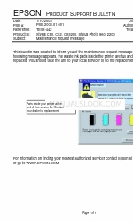 Epson CX5200 - Stylus Color Inkjet Product ondersteunings bulletin