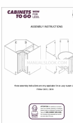 CABINETS TO GO Findley & Myers CB36 Montagehandleiding