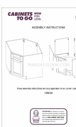 CABINETS TO GO Findley & Myers CBD36 Manuel d'instructions de montage