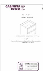 CABINETS TO GO Findley & Myers DC224 Instructions de montage