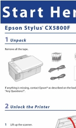 Epson CX5800F - Stylus Color Inkjet Посібник з експлуатації