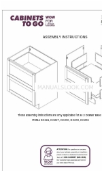 CABINETS TO GO Findley & Myers DC230 Montaj Talimatları Kılavuzu