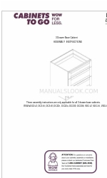 CABINETS TO GO Findley & Myers DC312 Instructions de montage