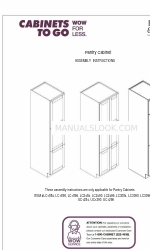 CABINETS TO GO Findley & Myers LC1884 Instruções de montagem