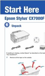 Epson CX7000F - Stylus Color Inkjet Iniziare qui Manuale