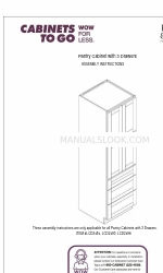 CABINETS TO GO Findley & Myers LCD2484 Instruções de montagem