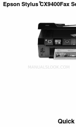 Epson CX9400Fax - Stylus Color Inkjet 빠른 매뉴얼