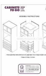 CABINETS TO GO Findley & Myers OC3390 조립 지침 매뉴얼