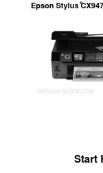 Epson CX9475Fax - Stylus Color Inkjet 여기에서 시작하기 매뉴얼