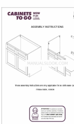 CABINETS TO GO Findley & Myers SB36 Manual de instruções de montagem