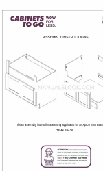 CABINETS TO GO Findley & Myers SBA36 Manual de instruções de montagem