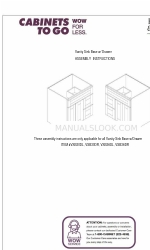 CABINETS TO GO Findley & Myers VSB30DR Instruções de montagem