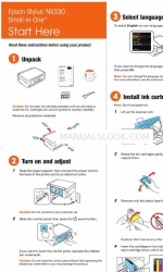 Epson Epson Stylus NX330 Petunjuk Penyiapan Cepat