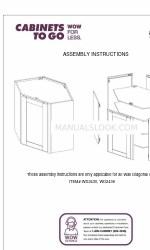 CABINETS TO GO Findley & Myers WD2430 Montageanleitung Handbuch