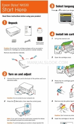 Epson Epson Stylus NX530 Mulai Manual