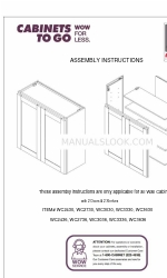 CABINETS TO GO WC2430 Інструкція з монтажу Посібник з монтажу