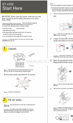 Epson ET-4700 Series クイック・スタート・マニュアル