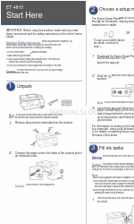 Epson ET-4810 Series Commencer ici