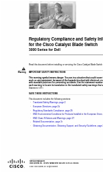 Cisco Catalyst 3000 Regulatory Compliance And Safety Information Manual