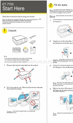 Epson ET-7700 Commencer ici