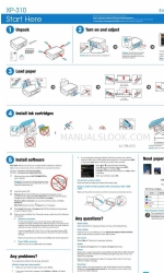 Epson Expression Home XP-310 Hızlı Başlangıç