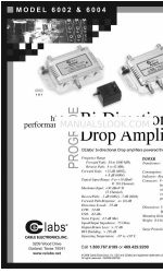 Cable Electronics 6002 Teknik Özellikler