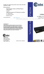 Cable Electronics CE Labs HSW44C Manual de instruções