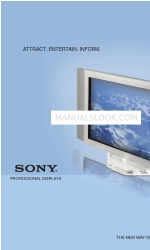 Sony BKM-FW32 Opuscolo e specifiche