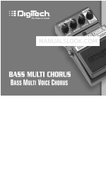 DigiTech BASS MULTI CHORUS Manual