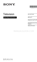 Sony BRAVIA 32R300E Operating Instructions Manual